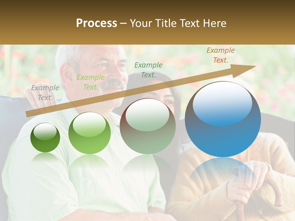 A Group Of People Sitting Next To Each Other PowerPoint Template