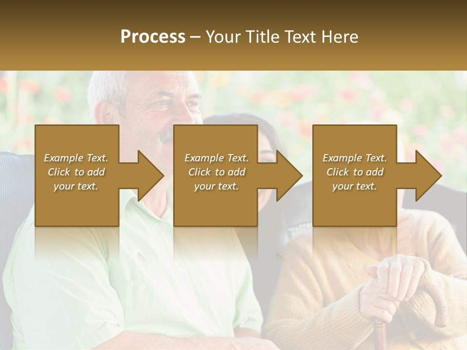 A Group Of People Sitting Next To Each Other PowerPoint Template