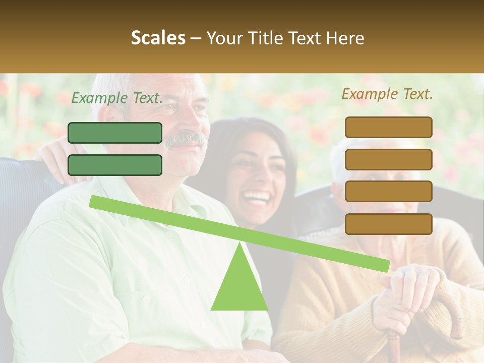 A Group Of People Sitting Next To Each Other PowerPoint Template