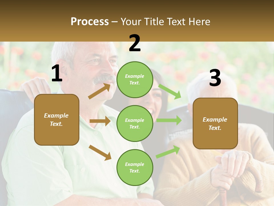 A Group Of People Sitting Next To Each Other PowerPoint Template