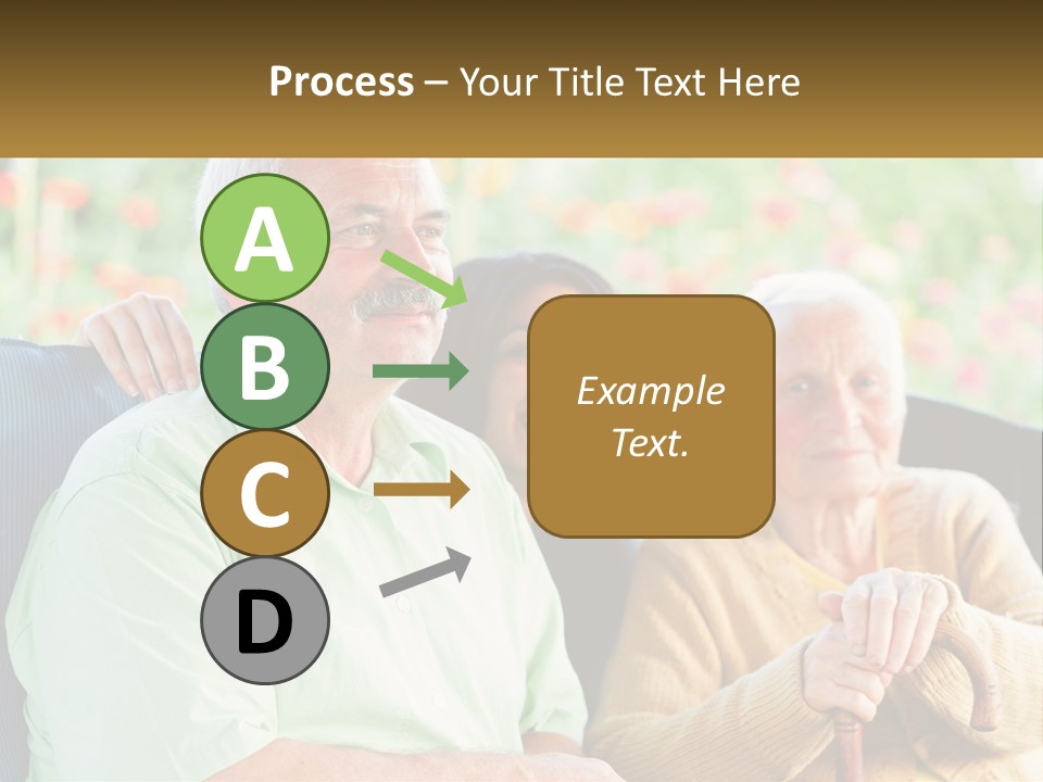 A Group Of People Sitting Next To Each Other PowerPoint Template