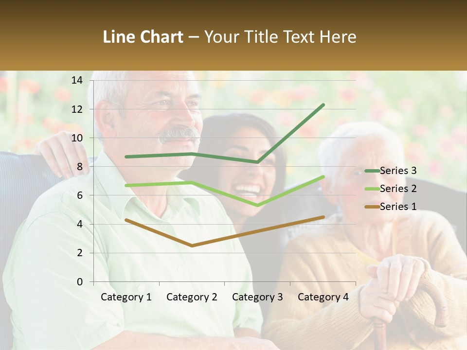 A Group Of People Sitting Next To Each Other PowerPoint Template