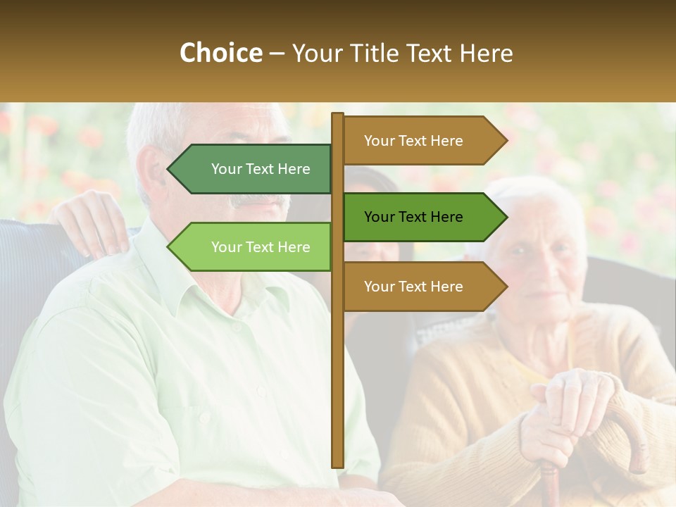 A Group Of People Sitting Next To Each Other PowerPoint Template