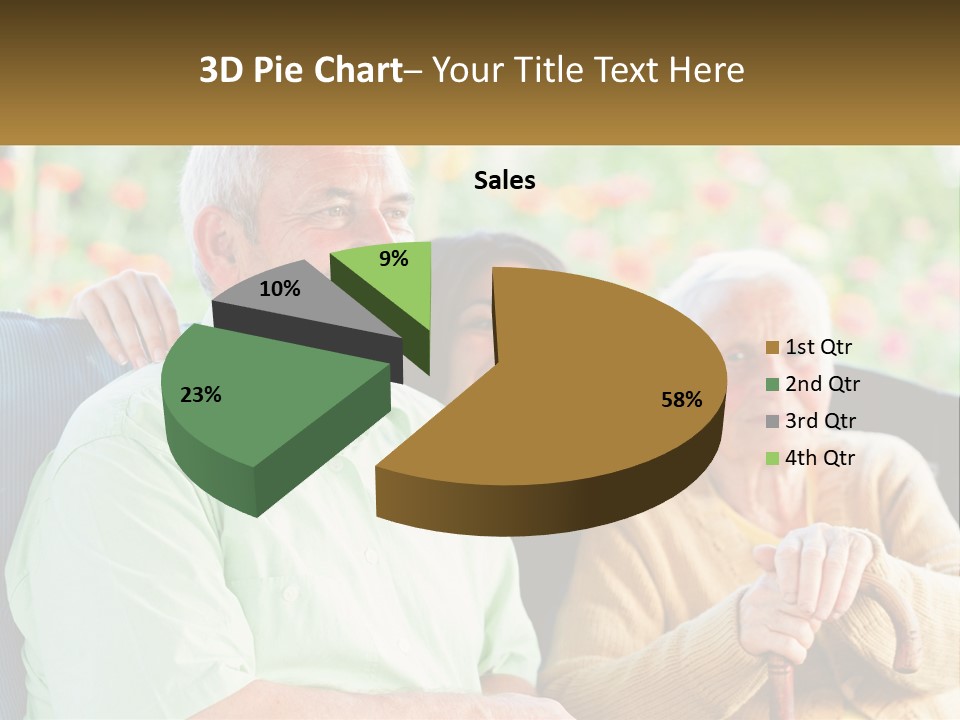 A Group Of People Sitting Next To Each Other PowerPoint Template