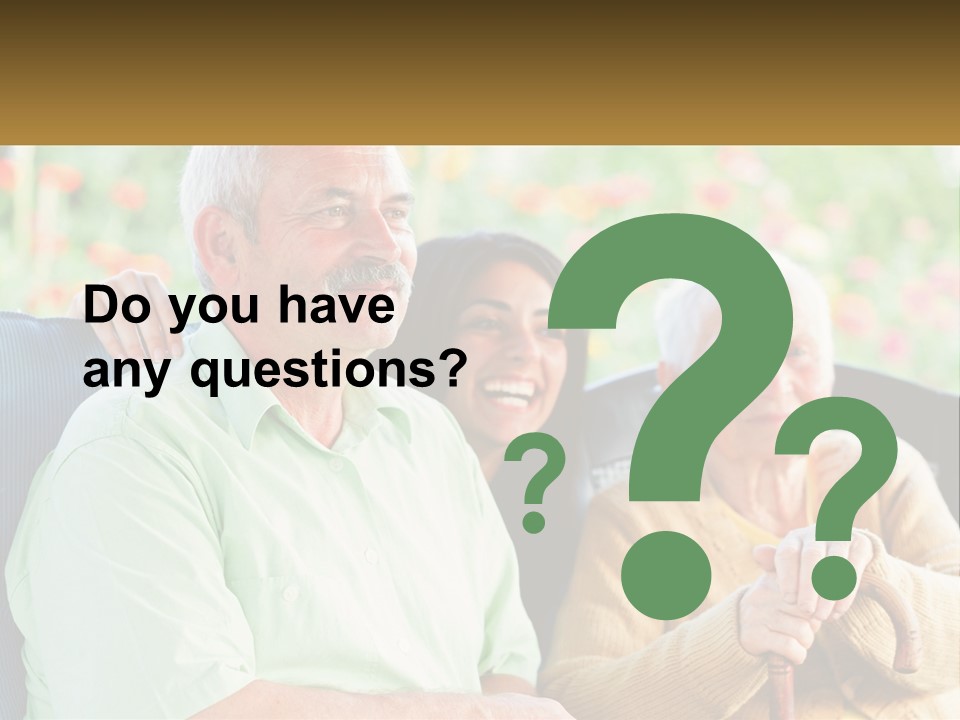 A Group Of People Sitting Next To Each Other PowerPoint Template