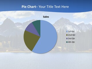 A Lake Surrounded By Trees And Mountains In The Background PowerPoint Template