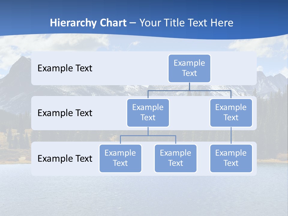 A Lake Surrounded By Trees And Mountains In The Background PowerPoint Template