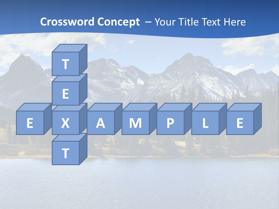 A Lake Surrounded By Trees And Mountains In The Background PowerPoint Template