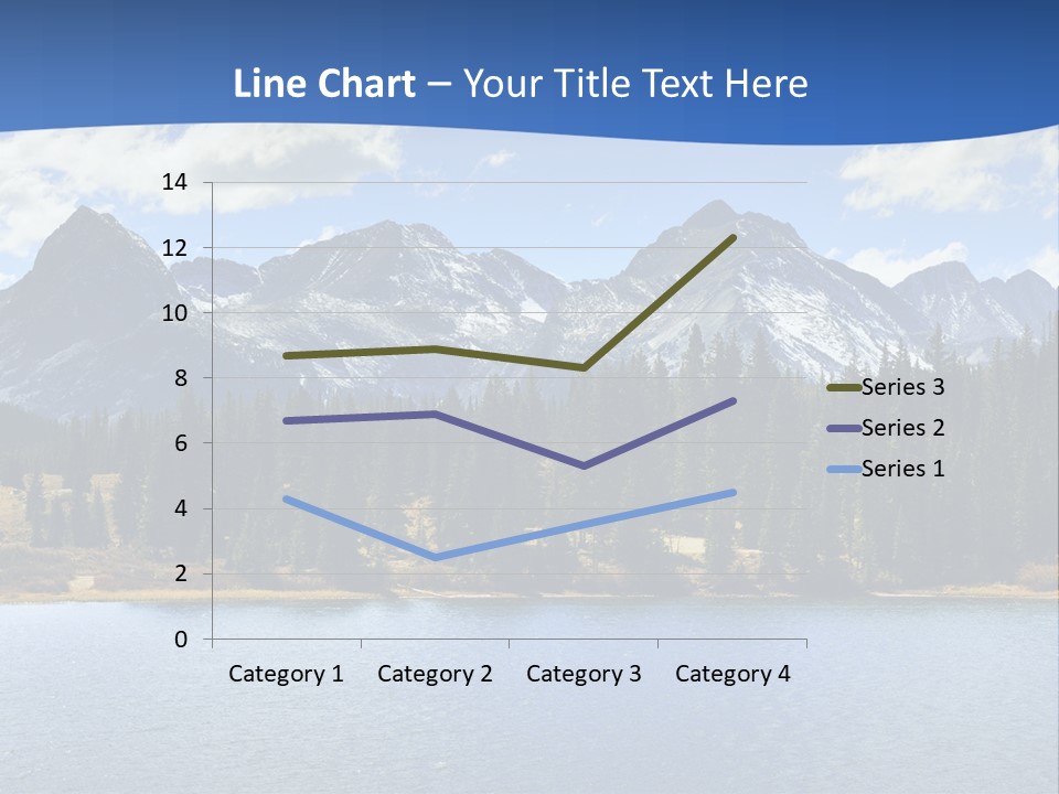 A Lake Surrounded By Trees And Mountains In The Background PowerPoint Template