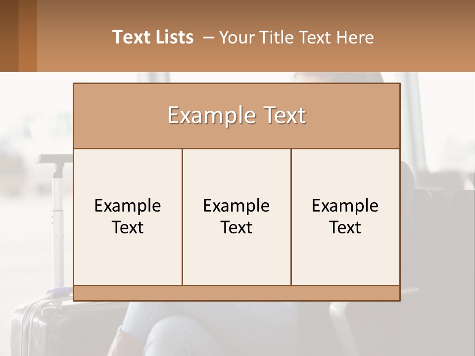 A Woman Sitting In A Chair Looking At Her Cell Phone PowerPoint Template