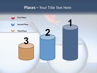A Goldfish Jumping Out Of A Bowl Of Water PowerPoint Template