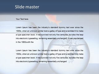 A Goldfish Jumping Out Of A Bowl Of Water PowerPoint Template