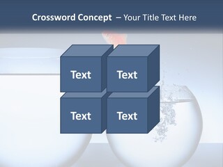 A Goldfish Jumping Out Of A Bowl Of Water PowerPoint Template