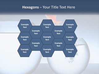 A Goldfish Jumping Out Of A Bowl Of Water PowerPoint Template