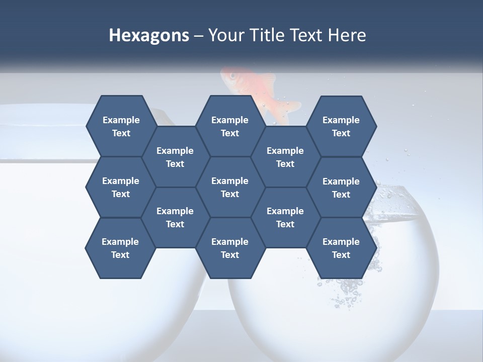 A Goldfish Jumping Out Of A Bowl Of Water PowerPoint Template