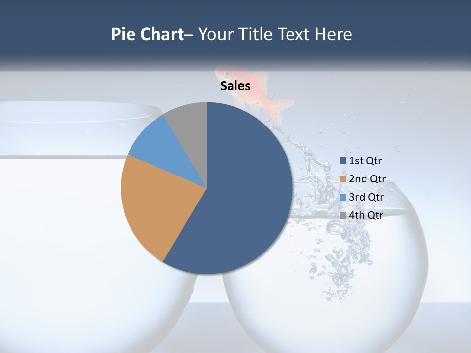 A Goldfish Jumping Out Of A Bowl Of Water PowerPoint Template