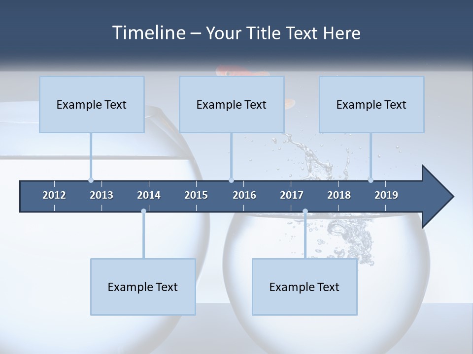 A Goldfish Jumping Out Of A Bowl Of Water PowerPoint Template