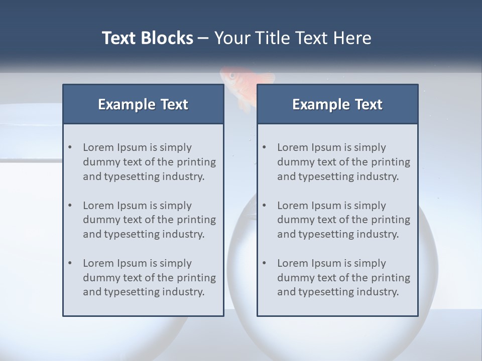 A Goldfish Jumping Out Of A Bowl Of Water PowerPoint Template