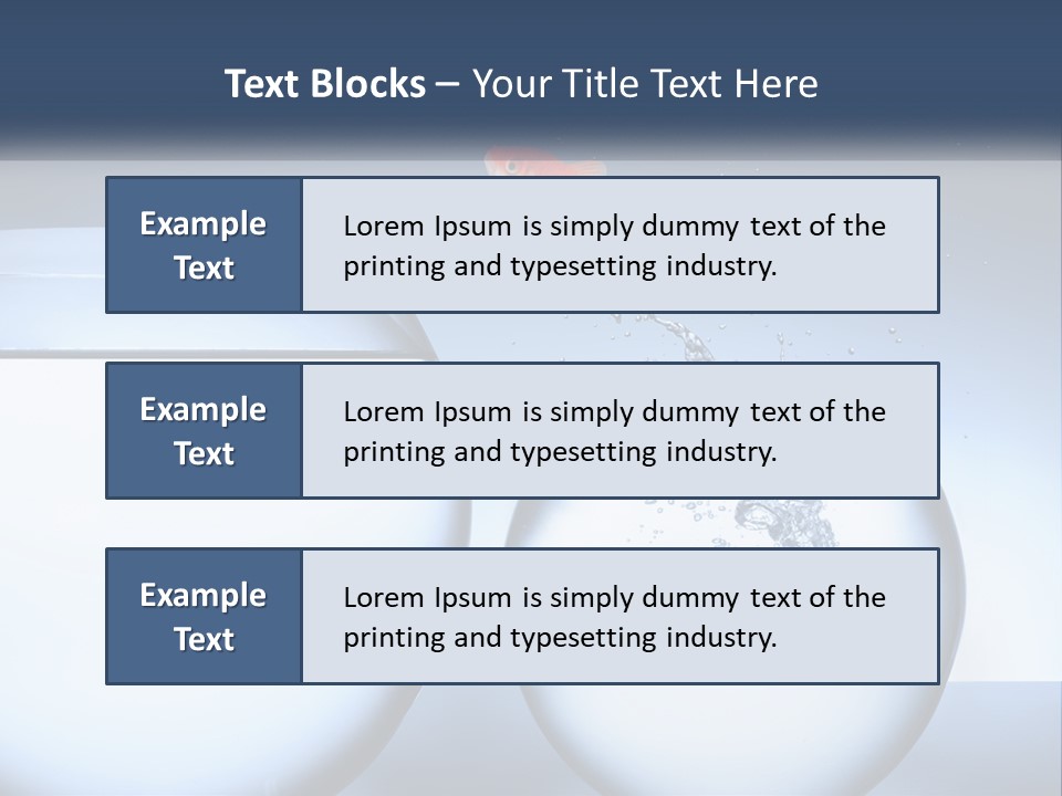 A Goldfish Jumping Out Of A Bowl Of Water PowerPoint Template