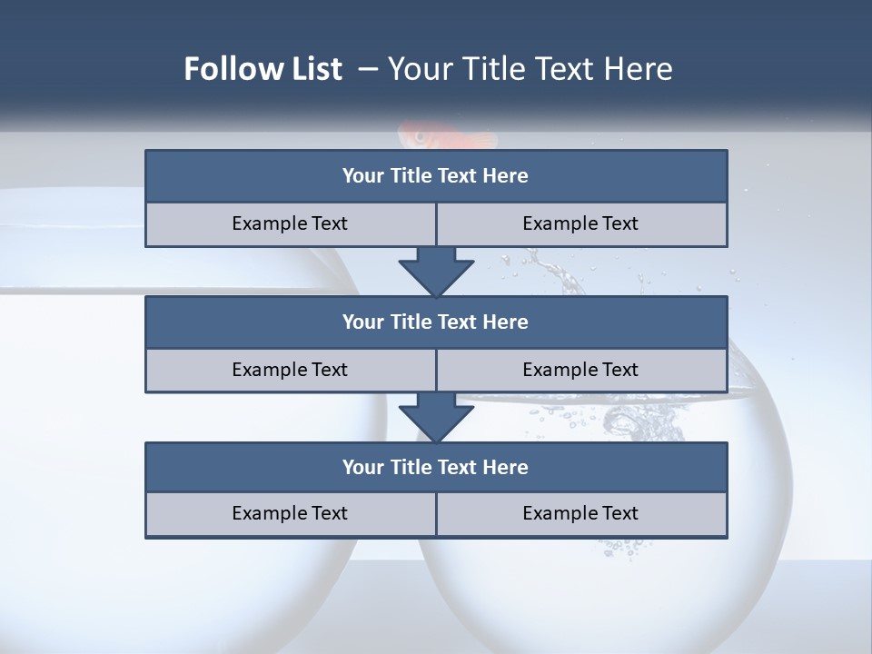 A Goldfish Jumping Out Of A Bowl Of Water PowerPoint Template