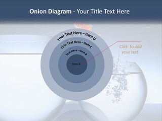 A Goldfish Jumping Out Of A Bowl Of Water PowerPoint Template
