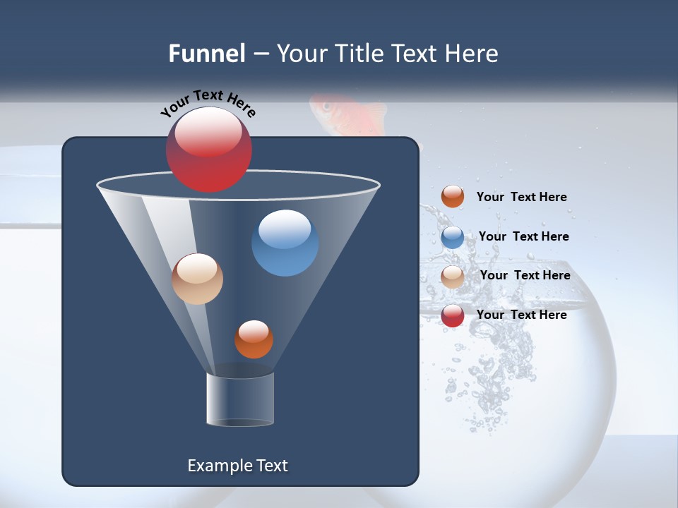 A Goldfish Jumping Out Of A Bowl Of Water PowerPoint Template