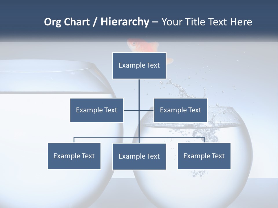 A Goldfish Jumping Out Of A Bowl Of Water PowerPoint Template