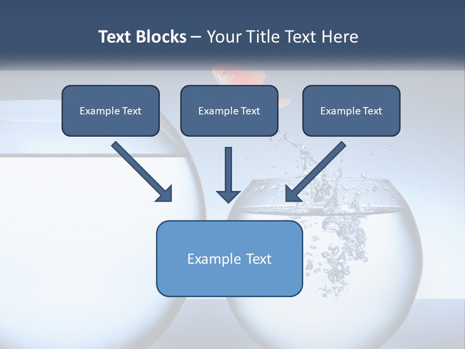 A Goldfish Jumping Out Of A Bowl Of Water PowerPoint Template
