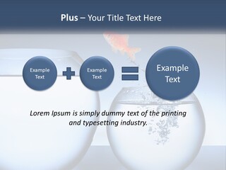 A Goldfish Jumping Out Of A Bowl Of Water PowerPoint Template