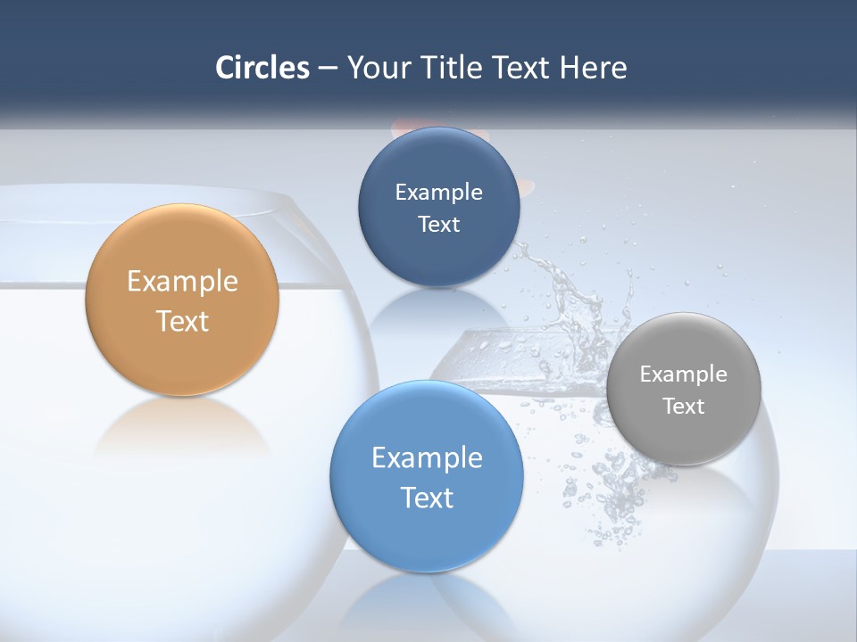 A Goldfish Jumping Out Of A Bowl Of Water PowerPoint Template