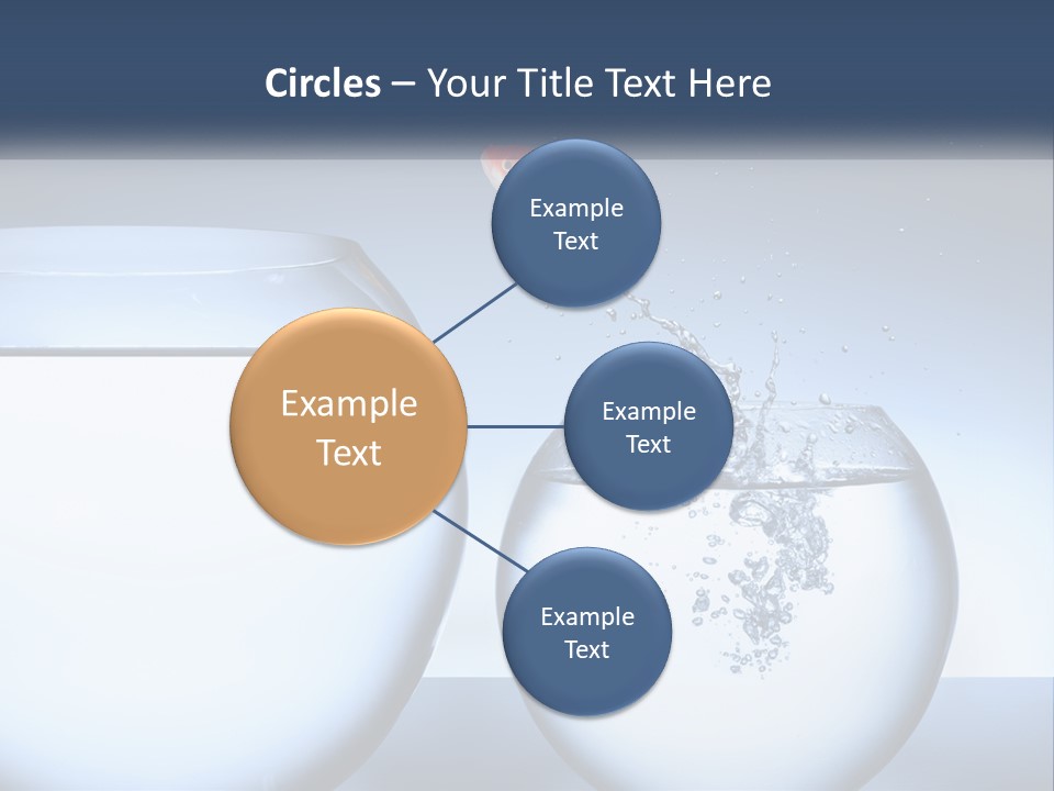 A Goldfish Jumping Out Of A Bowl Of Water PowerPoint Template