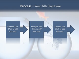 A Goldfish Jumping Out Of A Bowl Of Water PowerPoint Template