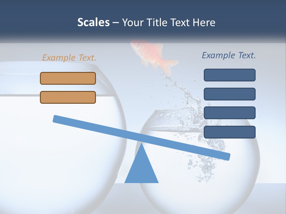 A Goldfish Jumping Out Of A Bowl Of Water PowerPoint Template