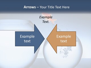 A Goldfish Jumping Out Of A Bowl Of Water PowerPoint Template