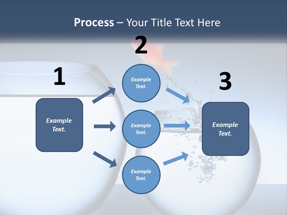 A Goldfish Jumping Out Of A Bowl Of Water PowerPoint Template
