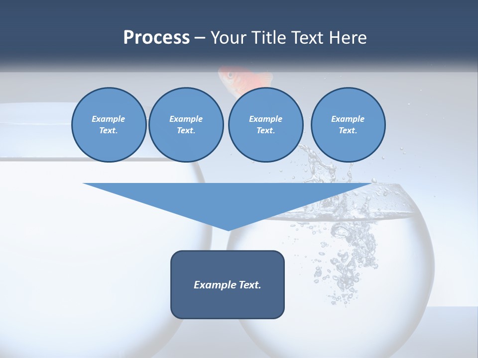 A Goldfish Jumping Out Of A Bowl Of Water PowerPoint Template