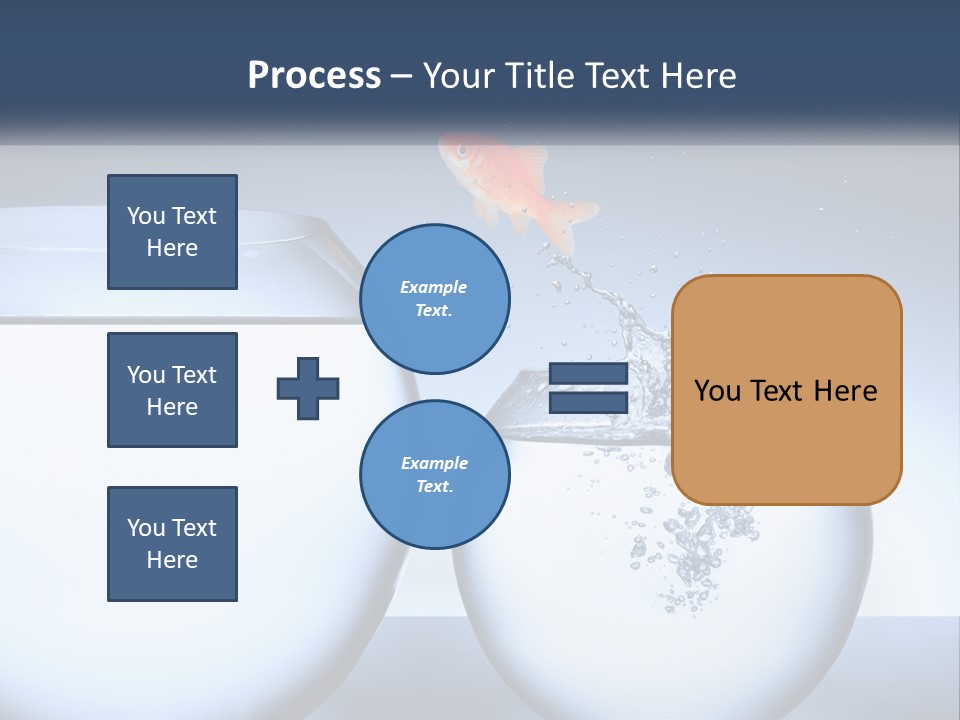 A Goldfish Jumping Out Of A Bowl Of Water PowerPoint Template