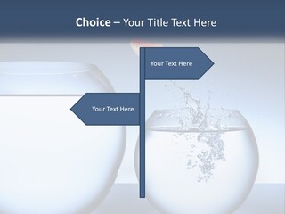 A Goldfish Jumping Out Of A Bowl Of Water PowerPoint Template