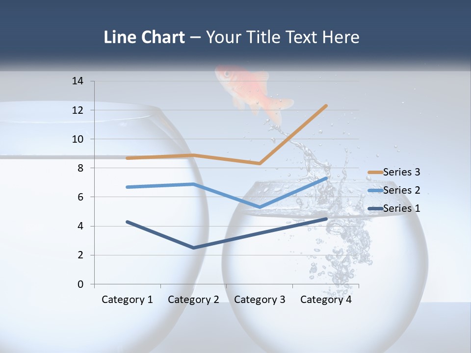 A Goldfish Jumping Out Of A Bowl Of Water PowerPoint Template