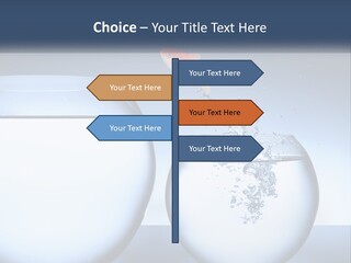 A Goldfish Jumping Out Of A Bowl Of Water PowerPoint Template