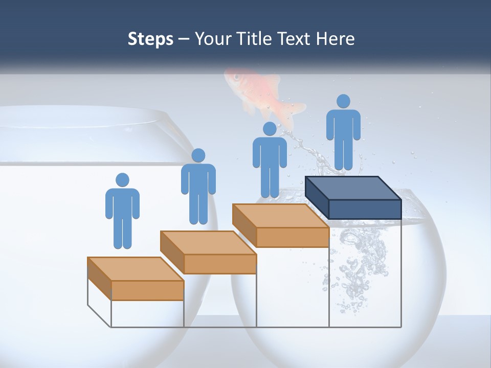 A Goldfish Jumping Out Of A Bowl Of Water PowerPoint Template