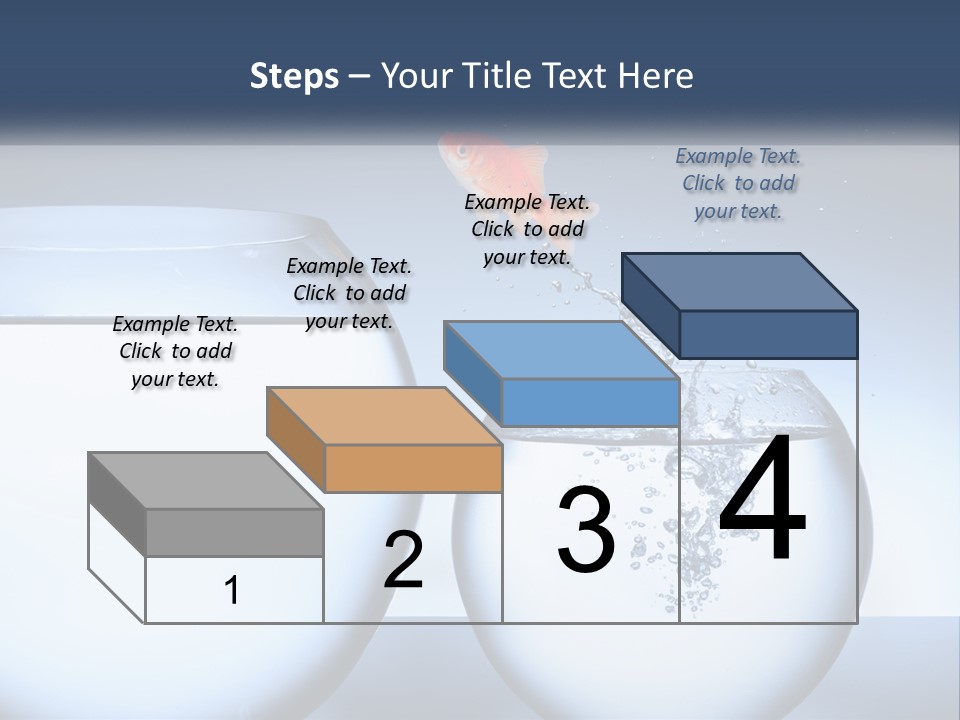 A Goldfish Jumping Out Of A Bowl Of Water PowerPoint Template