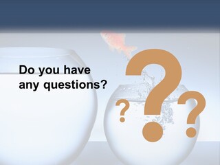 A Goldfish Jumping Out Of A Bowl Of Water PowerPoint Template