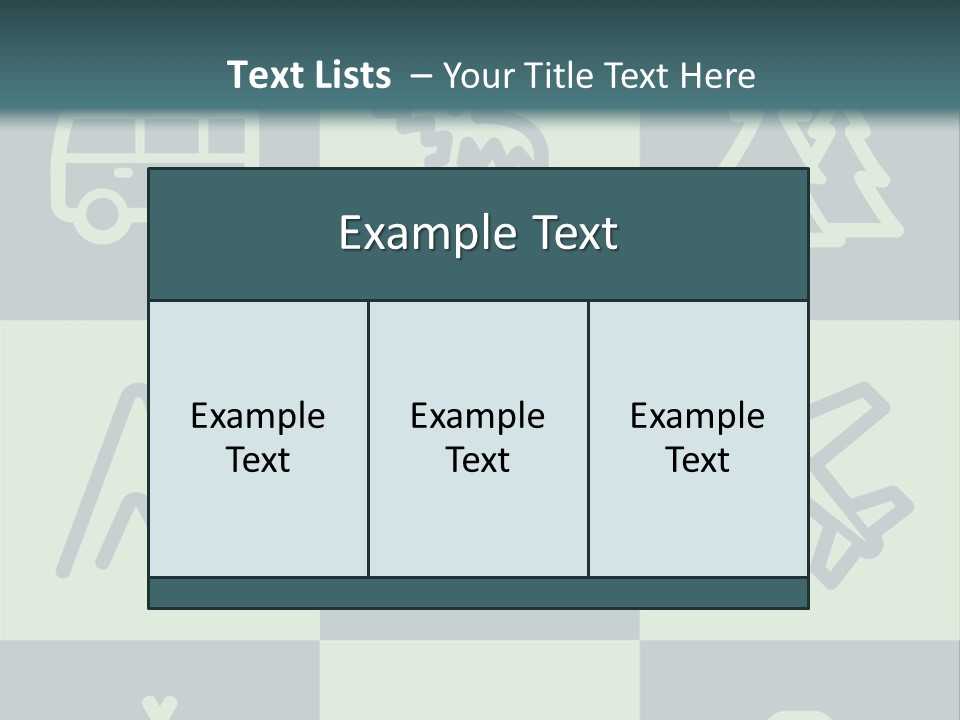 A Set Of Travel Icons With A Green Background PowerPoint Template