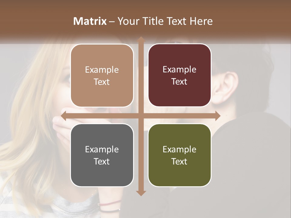 A Couple Of People That Are Covering Their Mouths PowerPoint Template