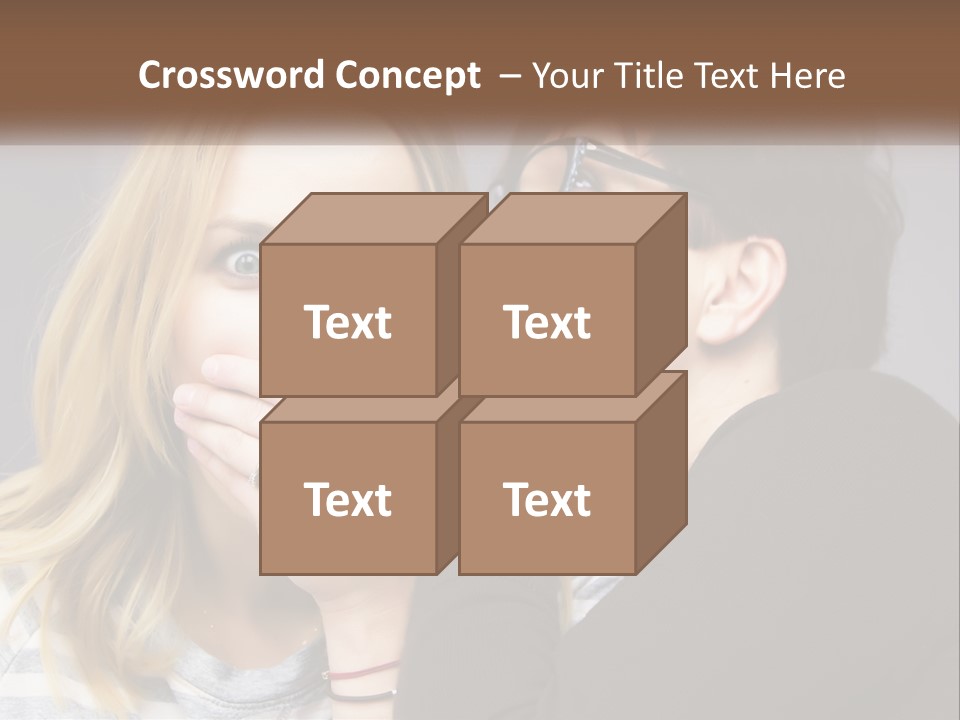 A Couple Of People That Are Covering Their Mouths PowerPoint Template