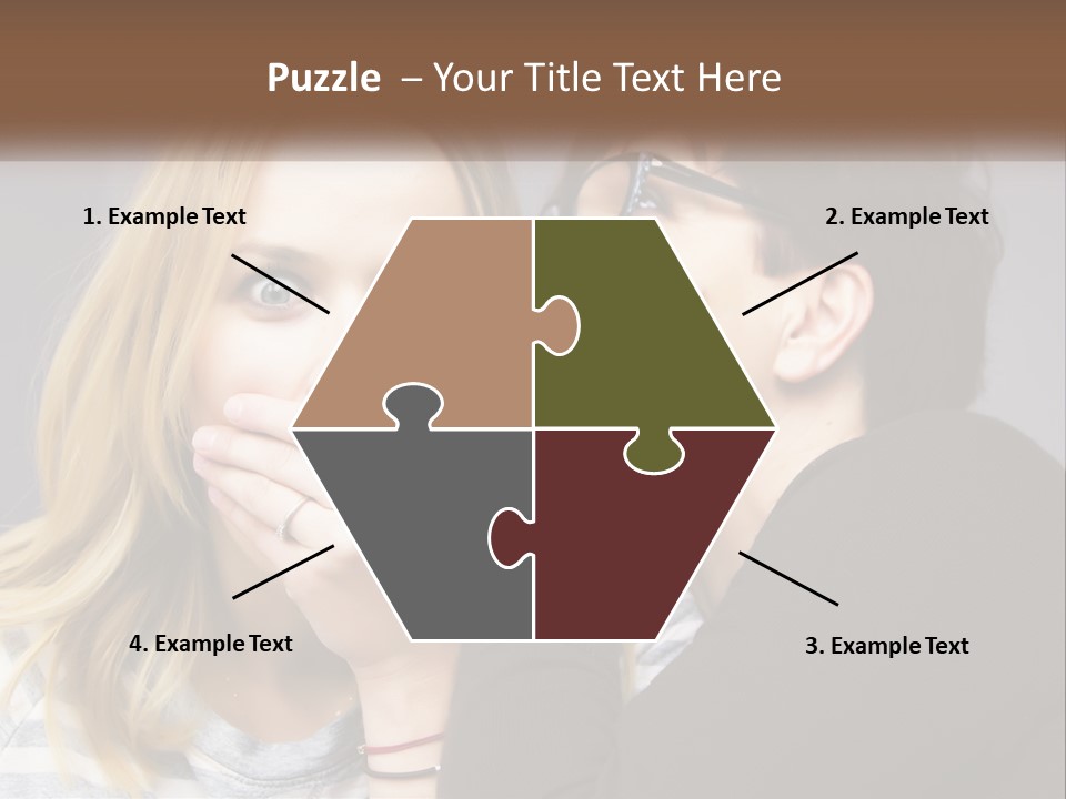 A Couple Of People That Are Covering Their Mouths PowerPoint Template