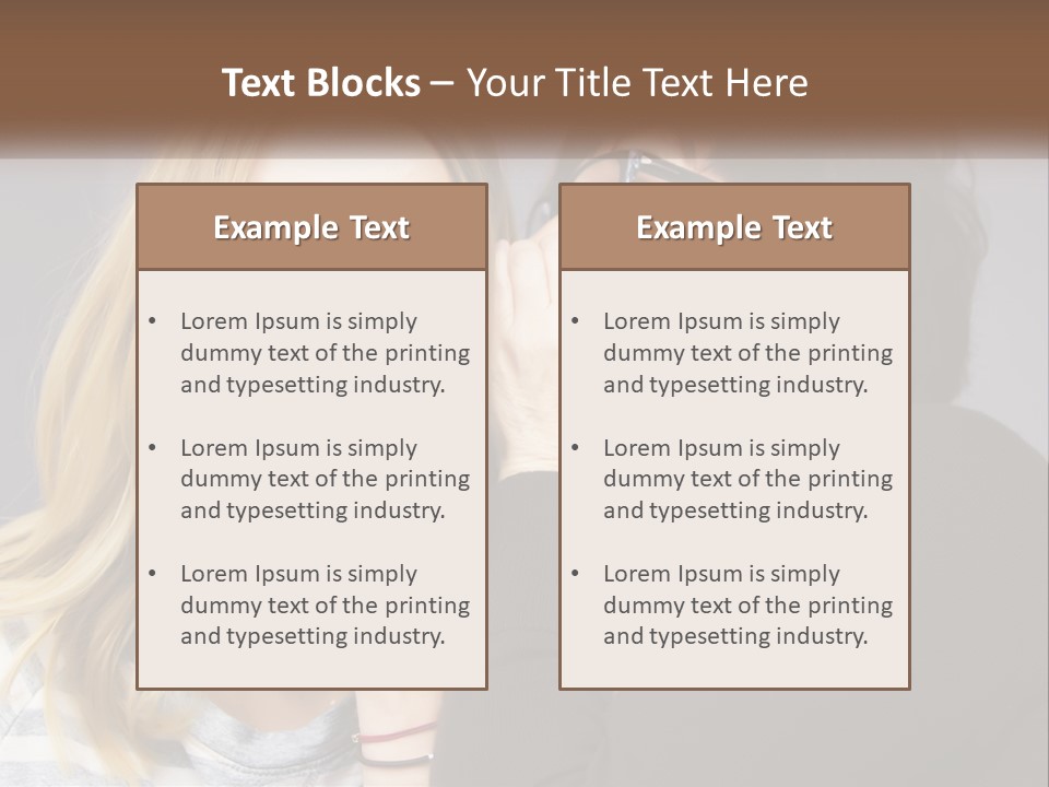 A Couple Of People That Are Covering Their Mouths PowerPoint Template