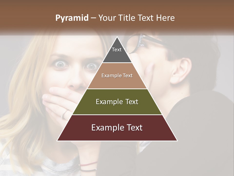 A Couple Of People That Are Covering Their Mouths PowerPoint Template