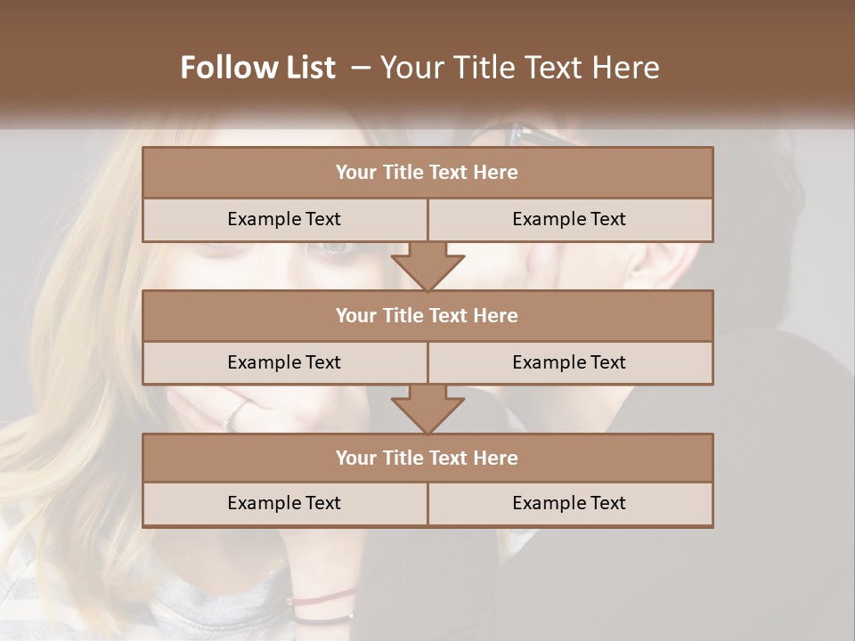 A Couple Of People That Are Covering Their Mouths PowerPoint Template